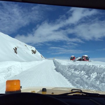A síterephez vezető út -   Fotó: Valle Nevado