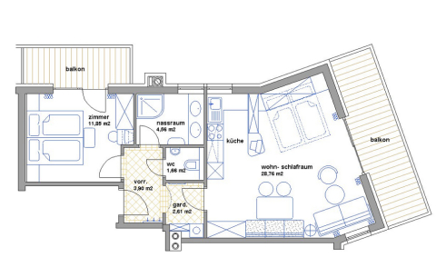 2-4 fős apartmanok