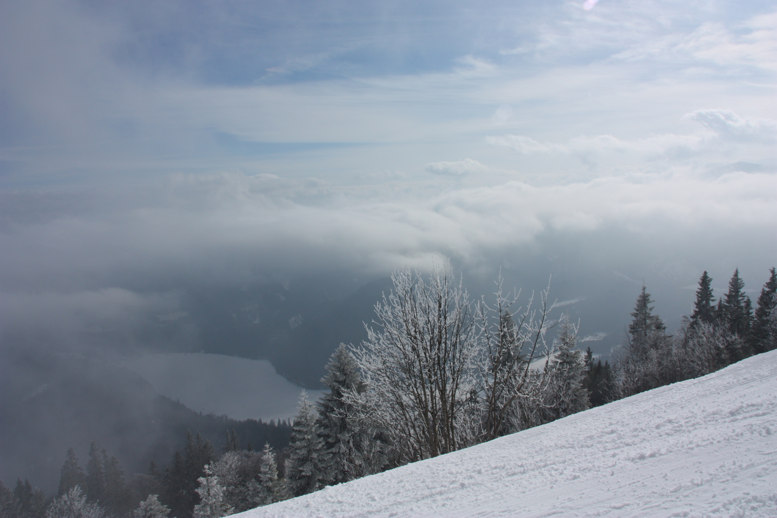 a mélyben az Erlaufsee