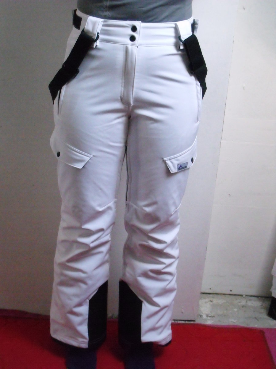 Fehér női Montagna softshell nadrág