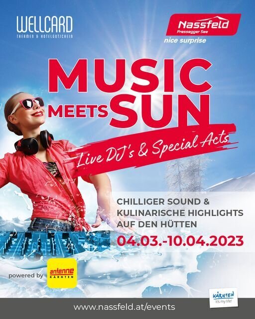 Music Meets Sun - zenés programok Nassfelden márciusban | Kép: nassfeld.at