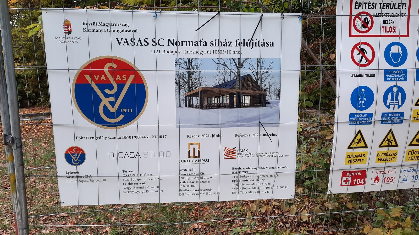 Már javában folyik a VASAS síház felújítása