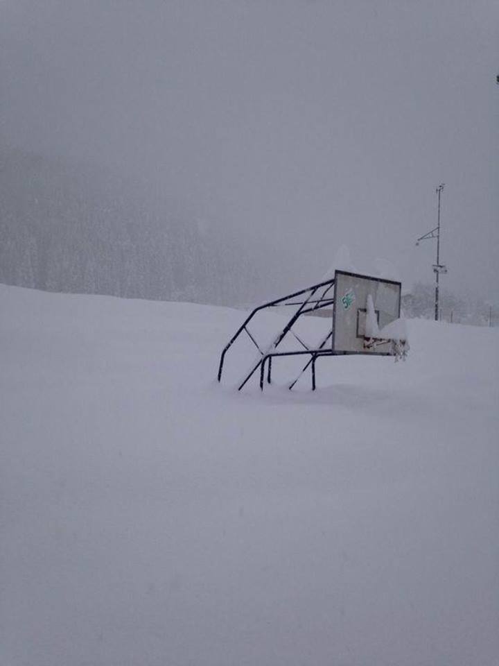 San Martino di Castrozza, 380 cm hó  (Kép és forrás: Matteo Zuccon / Facebook)