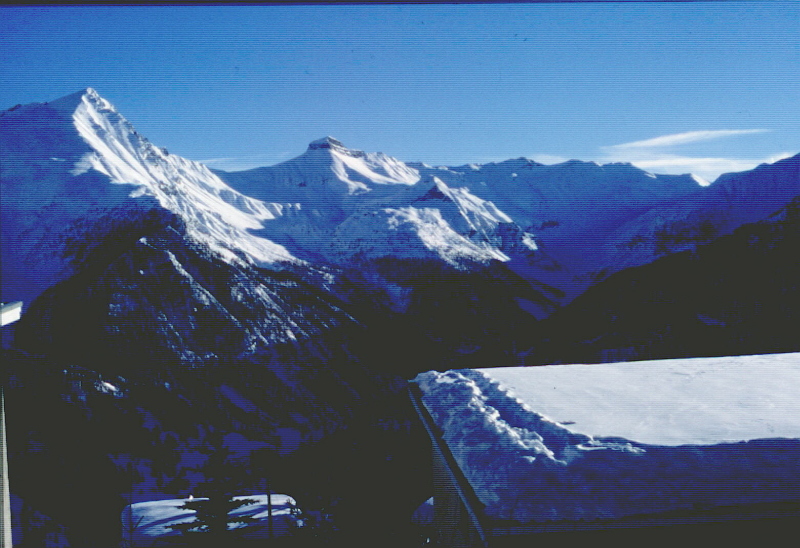 Balkonunk panorámája a Gr.Autane (2782 m) és a Mourse Froid (2994 m)