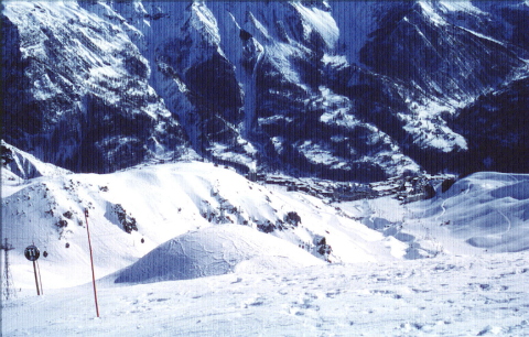 Drouvet tetejéről Orsier a hegyoldal peremén