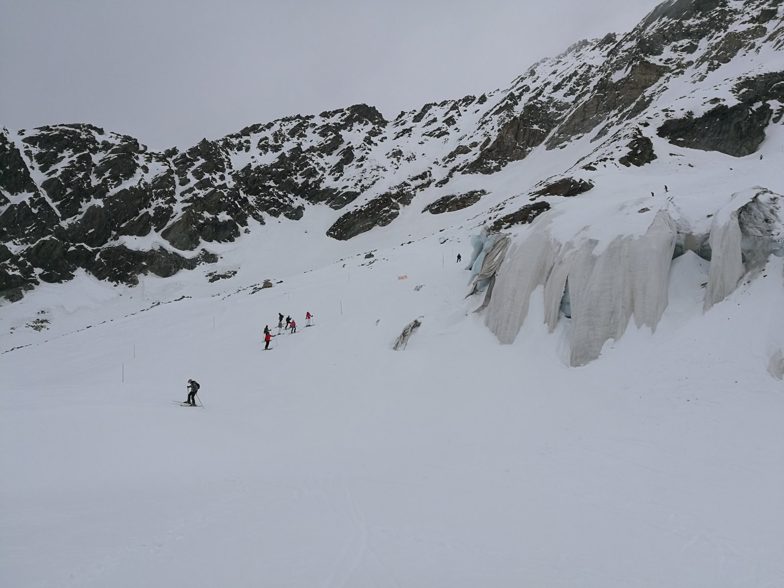 A gleccserhasadék bejárata