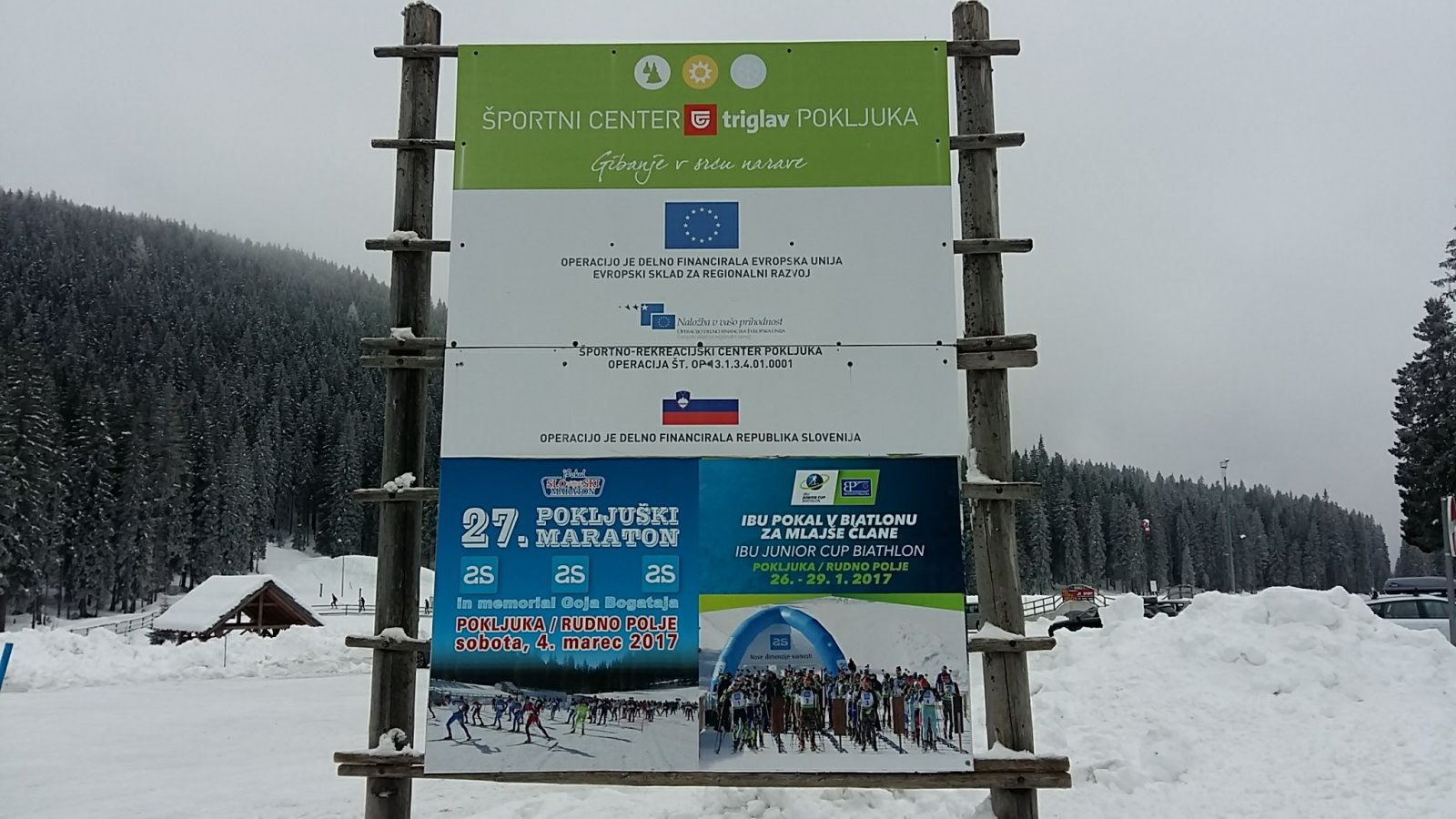 2017. március 4-én sífutó maraton lesz Pokljukán.