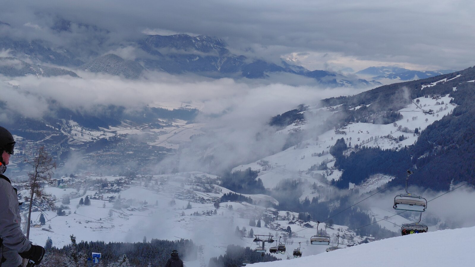 Schladming látképe a Hochwurzenről