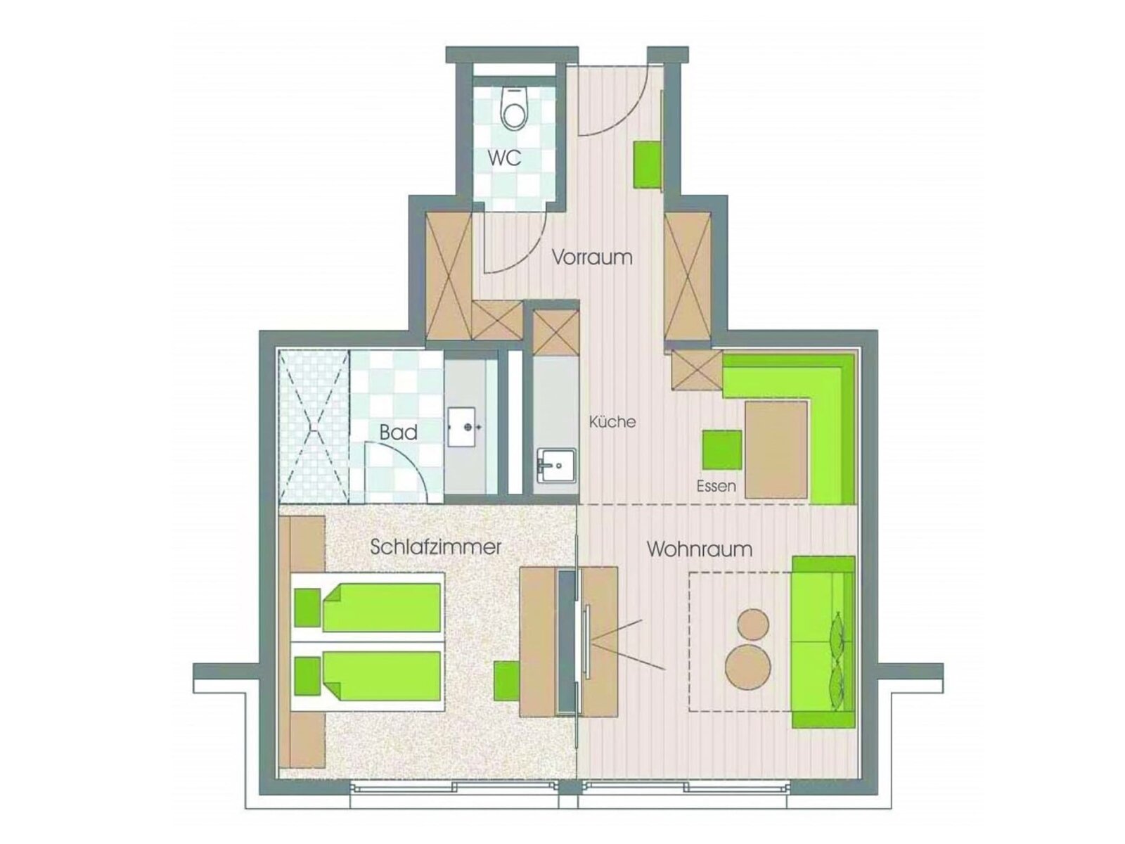 Kreuzkogel apartman alaprajz