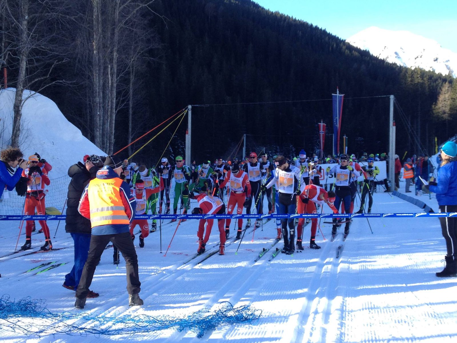 A Dolomitenlauf 2016 Sífutóverseny rajtja