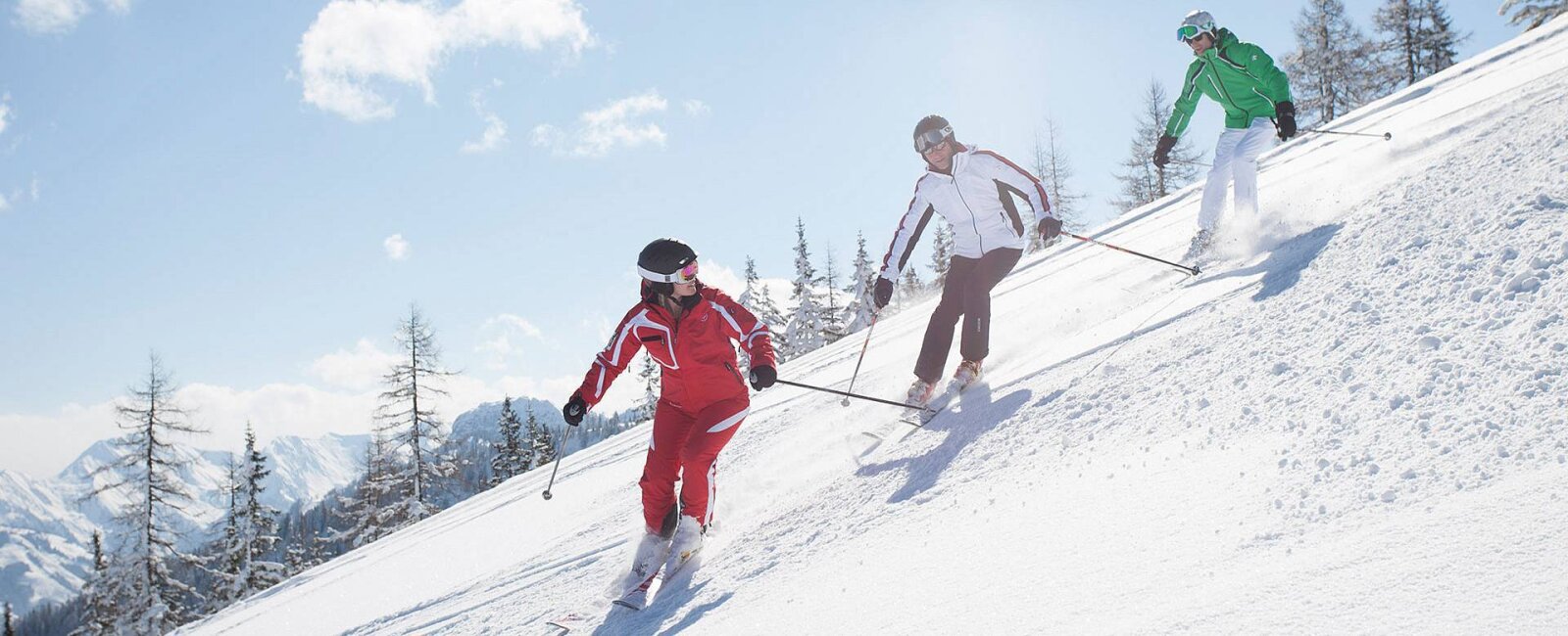 Vezetett síelés a Salzburger Sportwelt területén