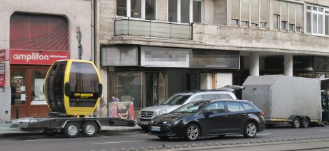 Megérkezett a kabin a Margit körútra