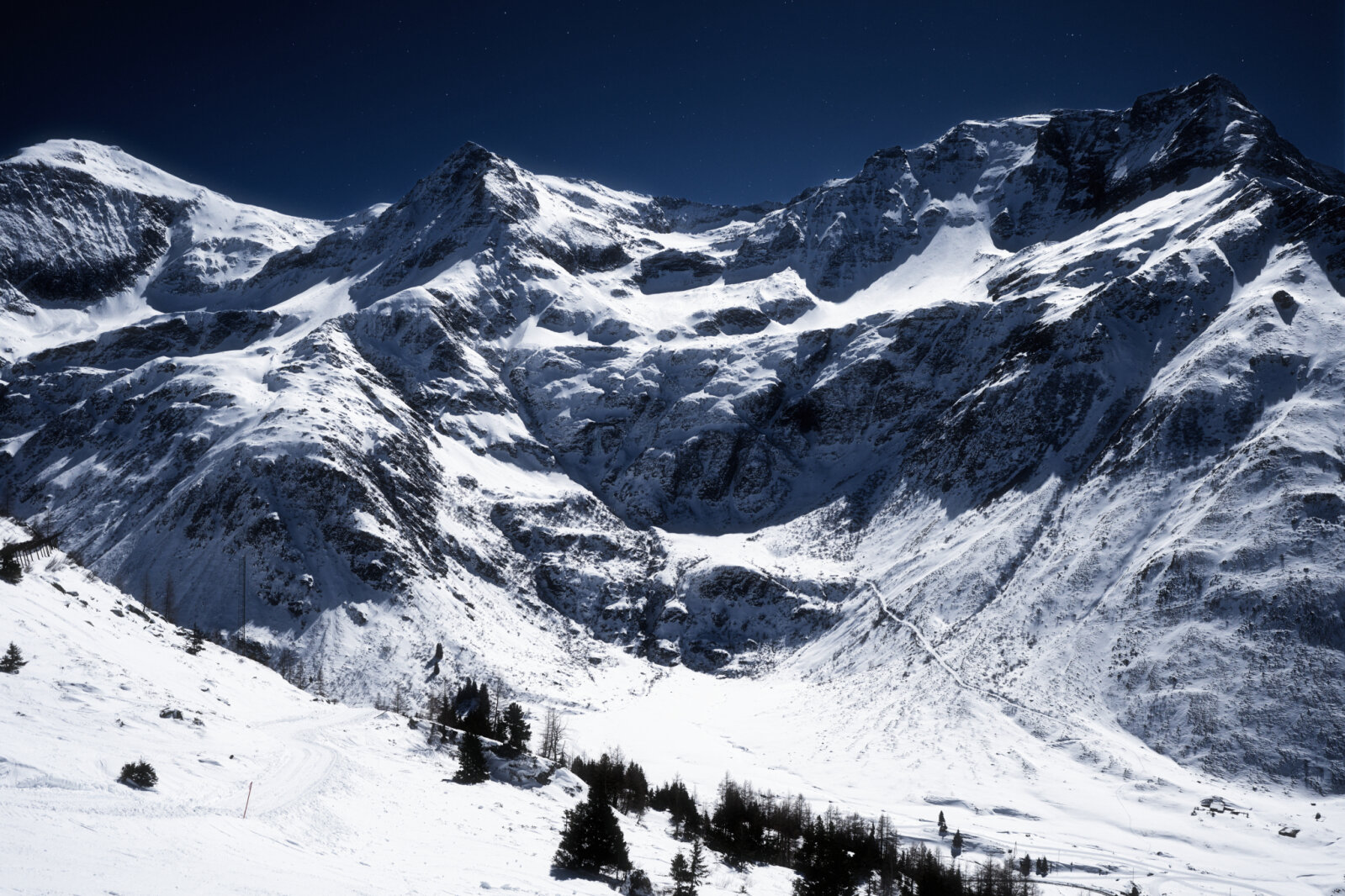 A Nassfeld-völgy a középállomástól