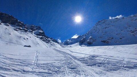 Túrasíelők útvonala