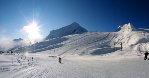 Az őszi gleccserbesízőket remek hó fogadta - Fotó: Stánicz Balázs