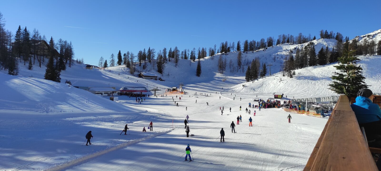 Tauplitz Alm plató, Hierzegger hütte teraszáról fényképezve