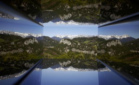 Tájkép a  Wiener Alpen Viewer-en keresztül