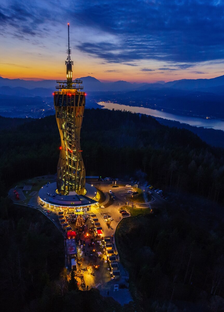 Pyramidenkogel kilátó, Wörthi-tó - Fotó: Gert Steinhaler 