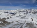 Kilátás a Grande Motte gleccserről, 3456 méter magaból.