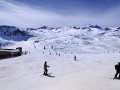 A Solaise és a Glacier felvonók között valahol félúton, kb. 2800 méter magasan.