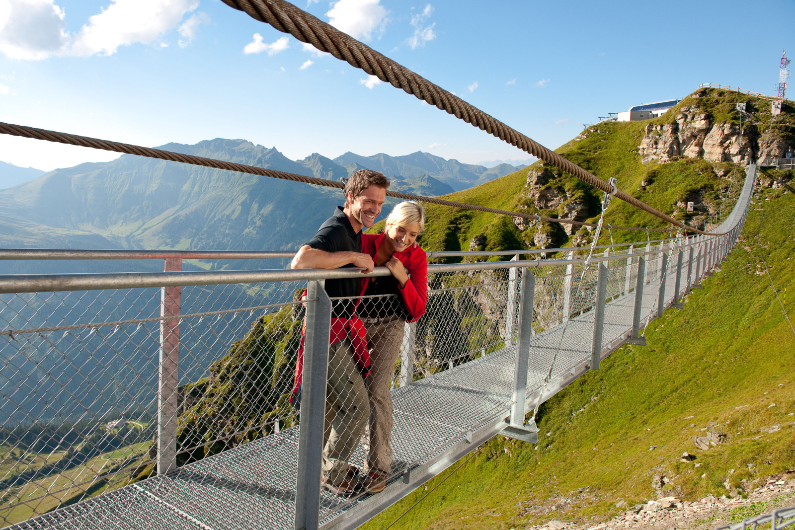 Impozáns függőhíd 2300 méteres magasságban, Stubnerkogel, Bad Gastein.