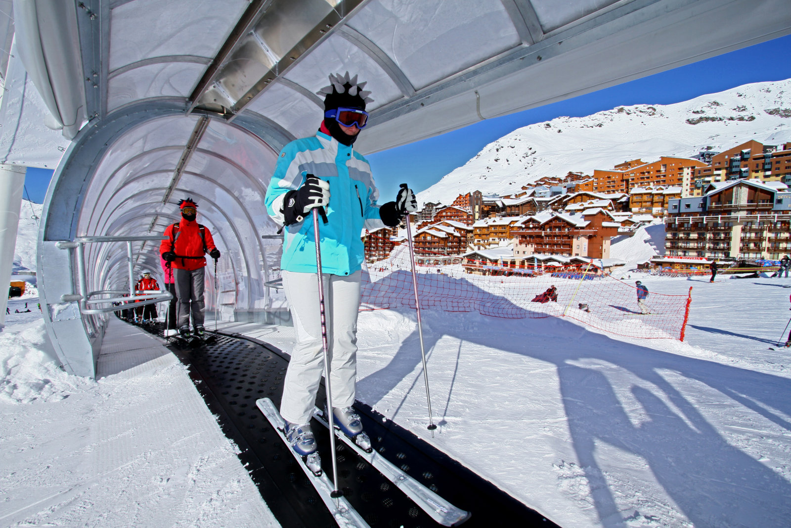 Fedett varázsszőnyeg a síelni tanulóknak - Val Thorens - Fotó: B. Longo