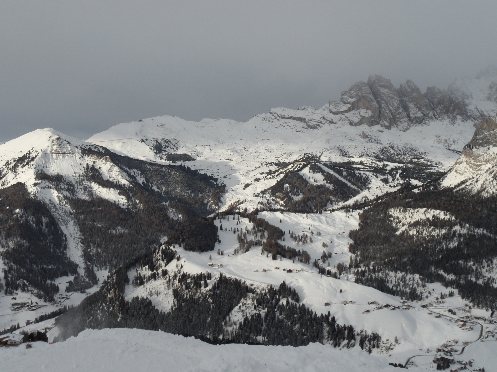 Sella Ronda - kilátás a Dantercepies-ről