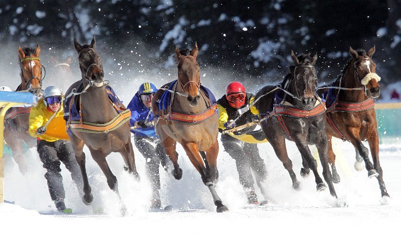 Síjöring verseny Svájcban | Fotó: Andy Mettler/swiss-image.ch - Kattints a képre a nagyításhoz