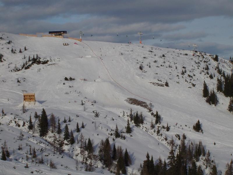 Kleinarl, fenti snow park szemből