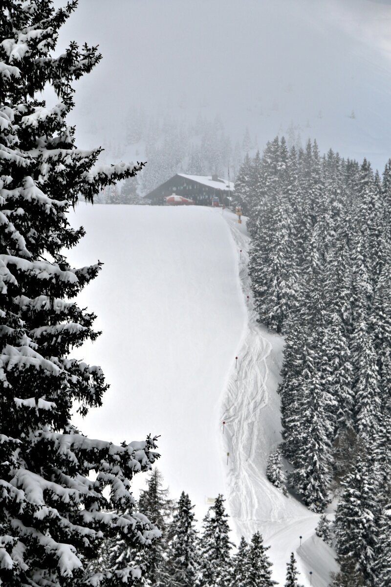 Az 1-es pálya a Breiteckalm Hüttével