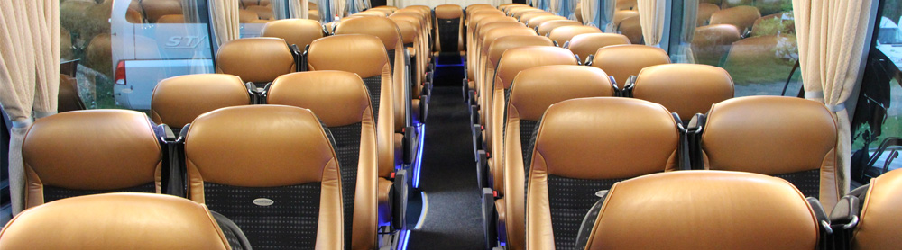 Így néz ki egy prémium busz belülről - Fotó: skilines.hu