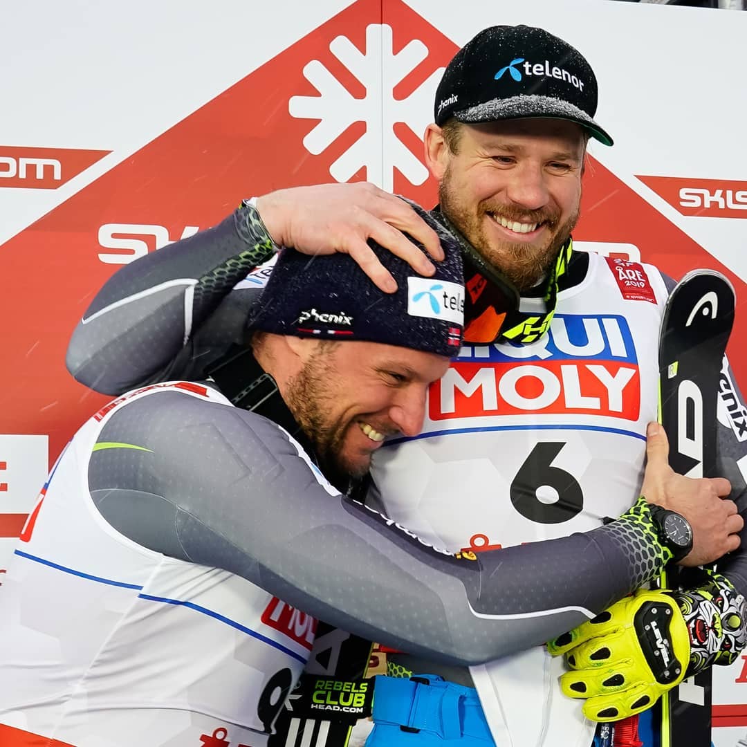 Svindal (balra) és Jansrud (Kép: Alpina VM i Åre 2019)