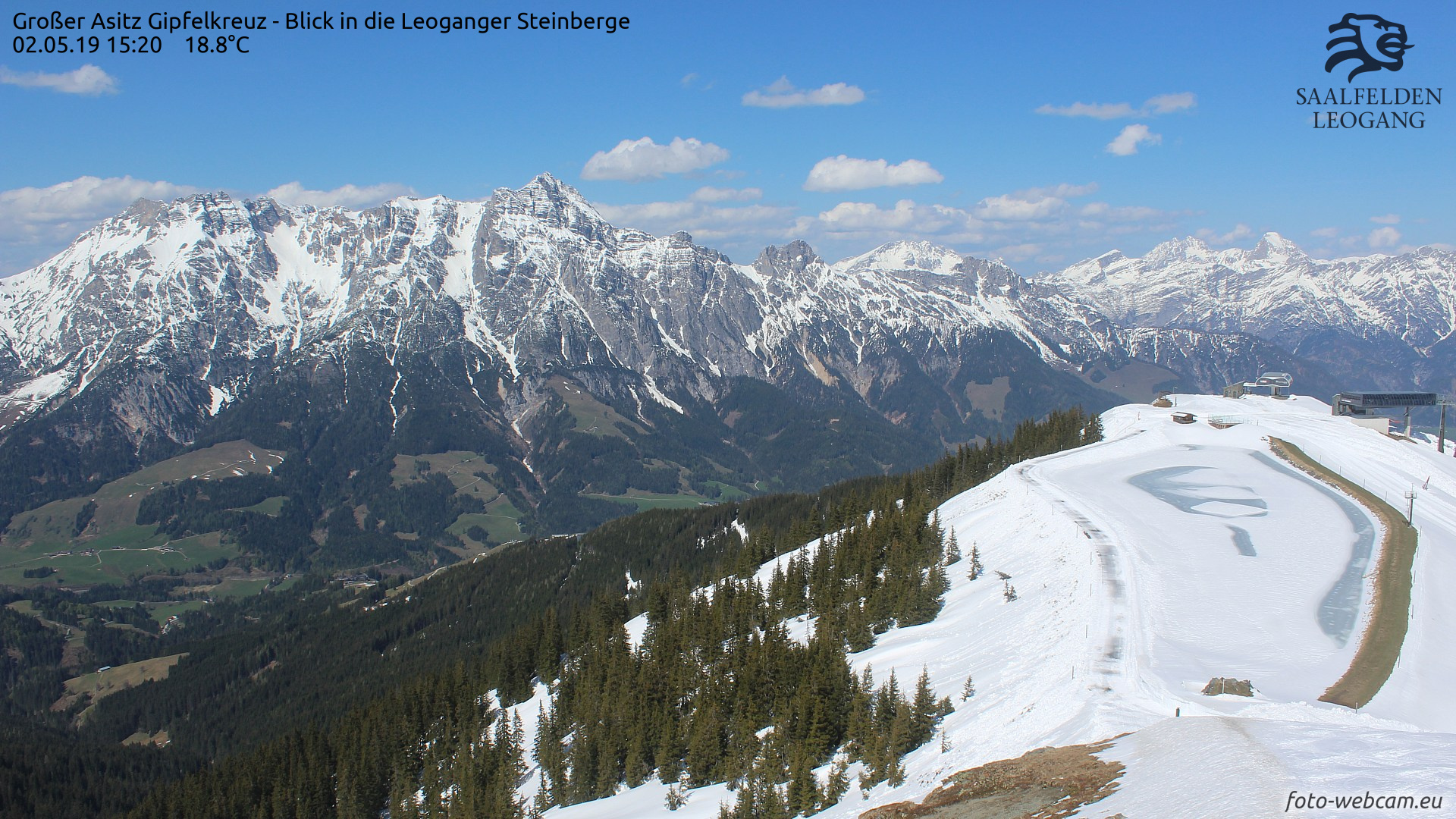 Mai webkamera: Leogang - Asitz 1.900m