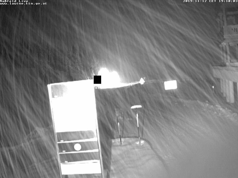 Erős havazás Nassfelden (Nassfeld - webkamera)