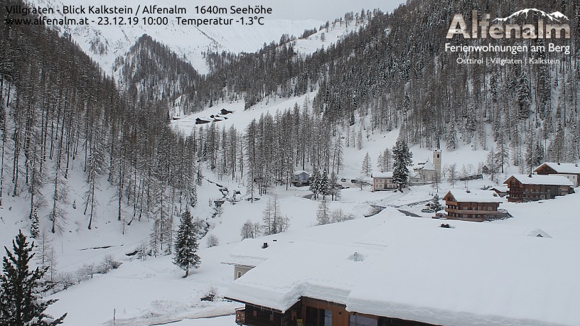Kelet-Tirolban sok hó maradt meg a november közepi rekordhavazásnak köszönhetően - Fotó: megacam.at
