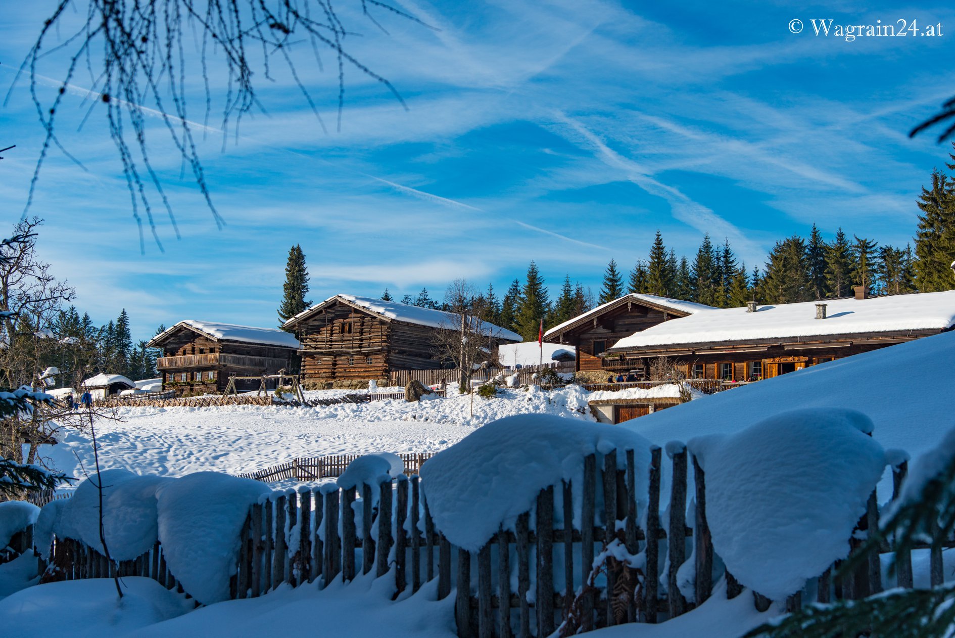 Wagrain, Ski amadé: bár télen zárva tart a Bauernhofmuseum , de kívülről is jól néz ki