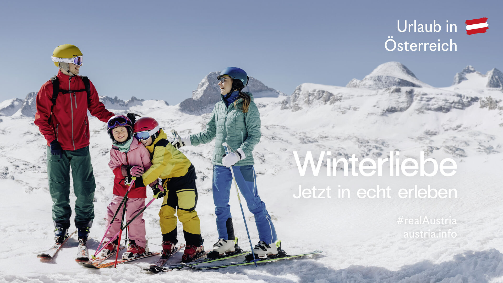 A reklámkampány üzenete: a tél szeretete örök. Éld át az igazi telet Ausztriában!