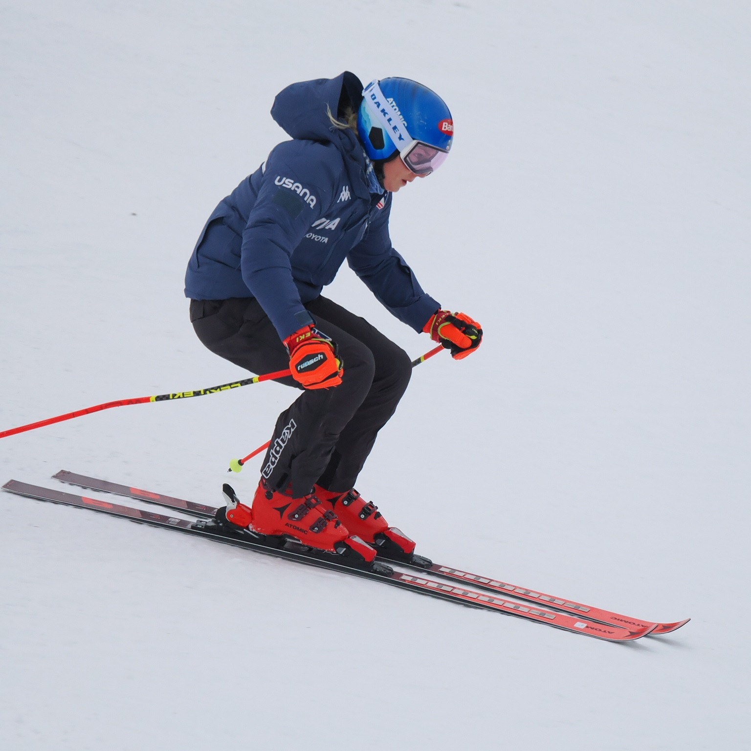Shiffrin a mai edzésen (Kép: Ski World Cup Jasná)