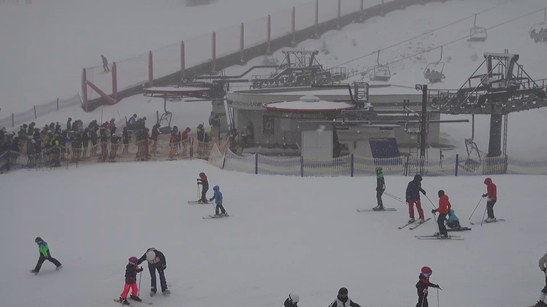 Hochkar, 1490 m, havazás a webkamerán