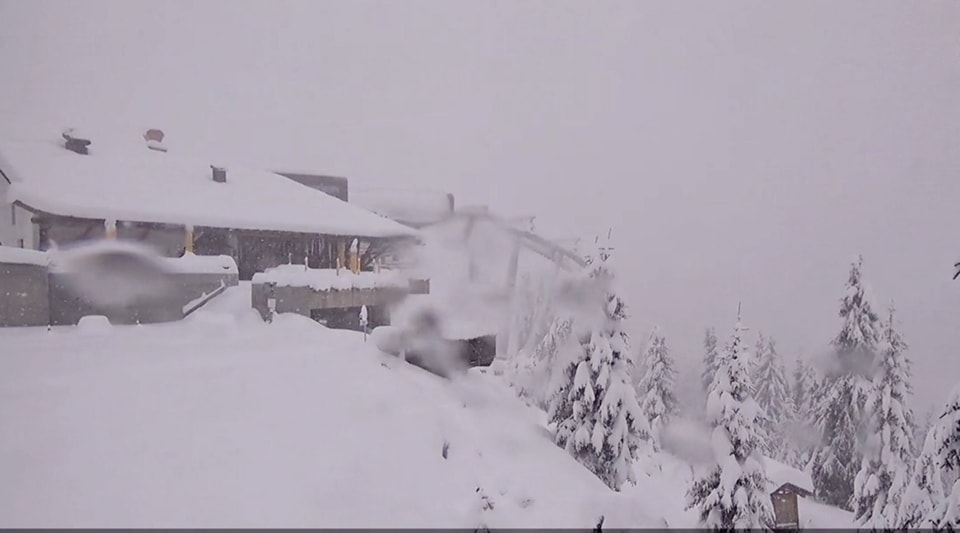 Zell am See ma délelőtt 1800 méteren , fél méter hó, azóta tovább hízott a hótakaró