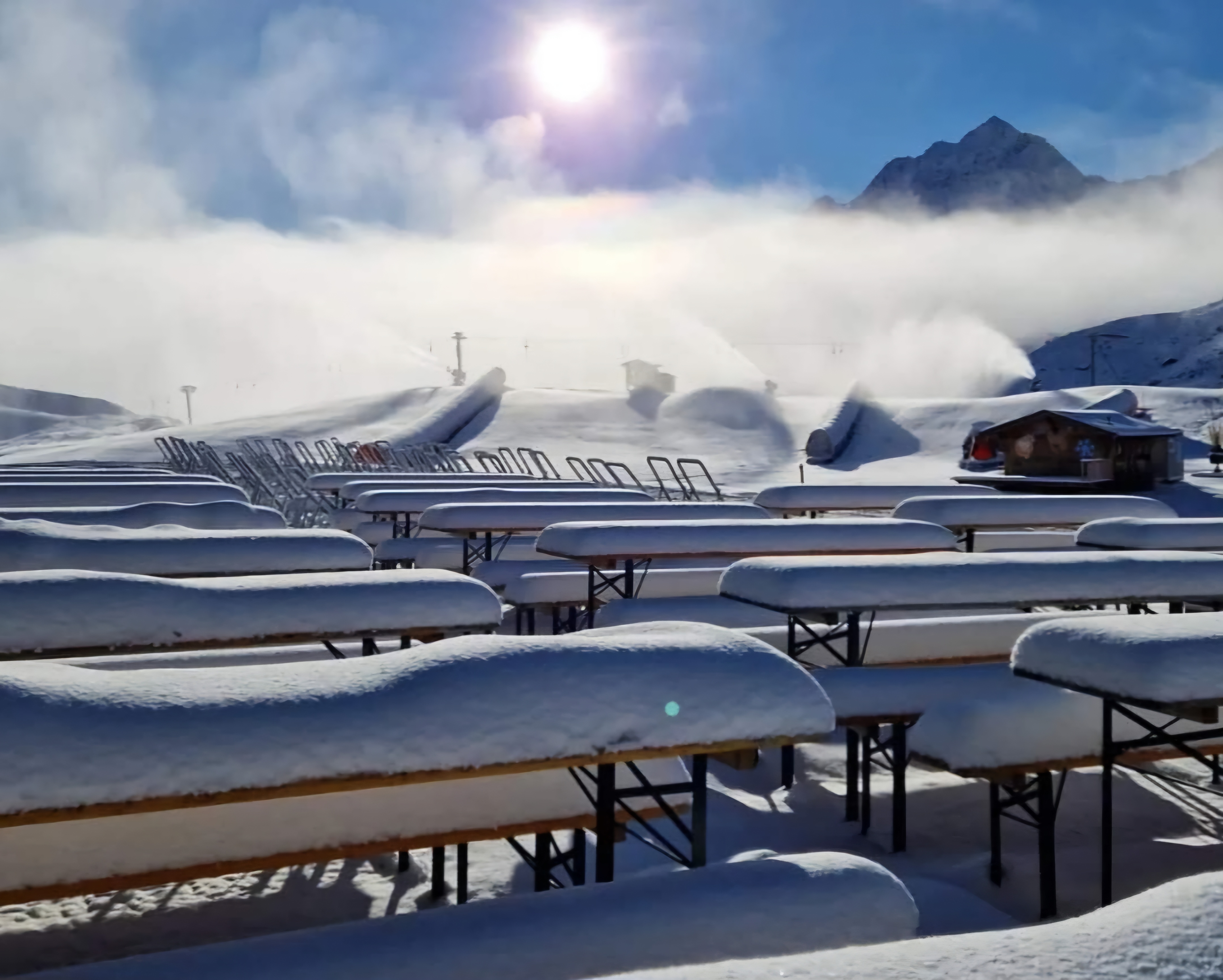 Stubai vasárnap délelőtt - Fotó: Stubaier Gletscher