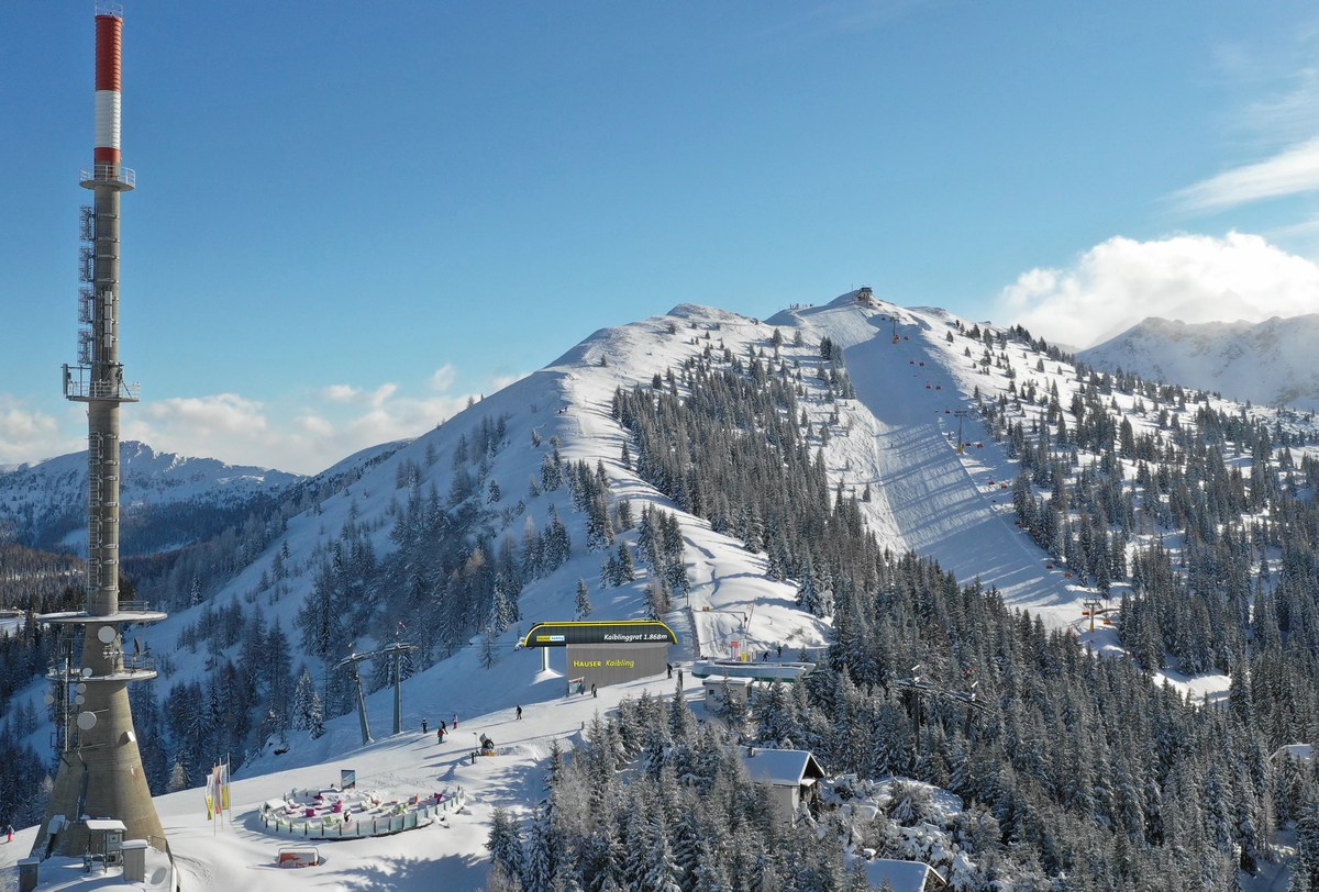 Az új Kaiblinggrat felvonó felső állomása Hauser Kaiblingon | Kép: Schladming-Dachstein Tourismus