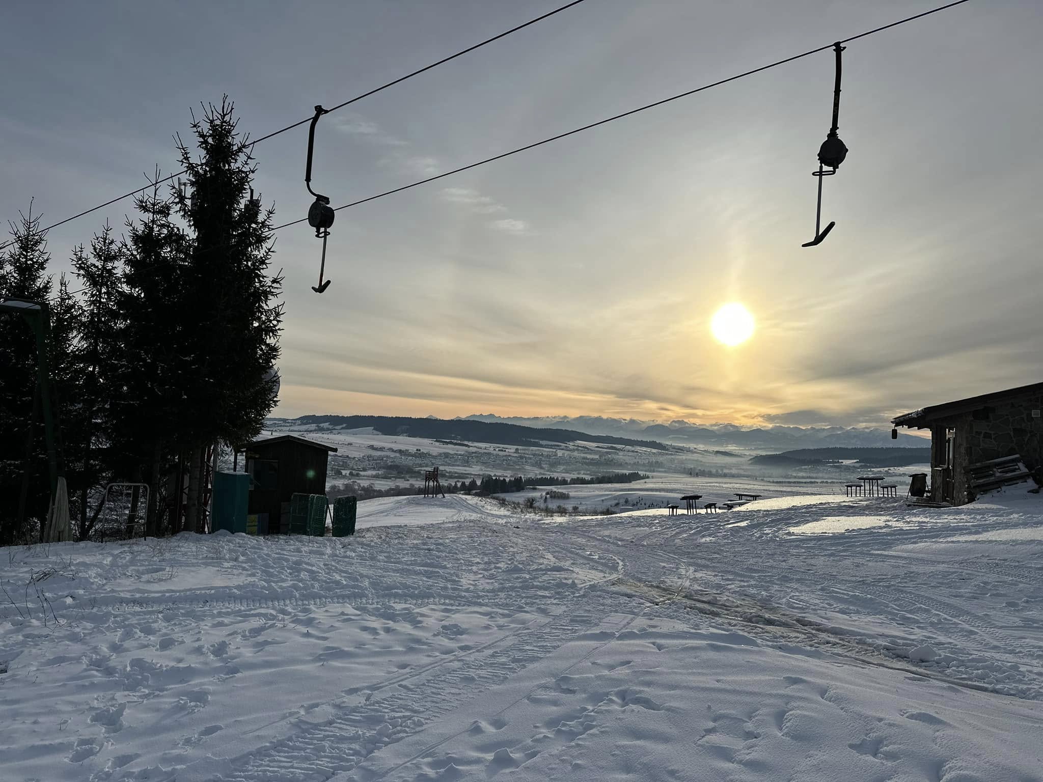 Ski centrum Oravská Polhora január 6-án