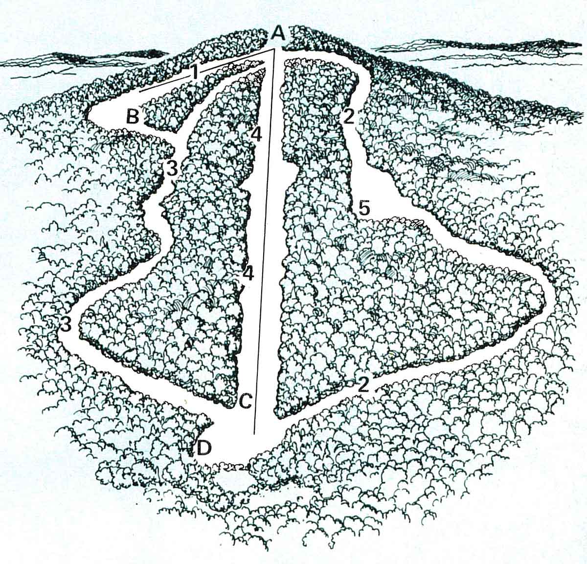 Pályatérkép 1975-ből / Kép: Shawnee Mountain