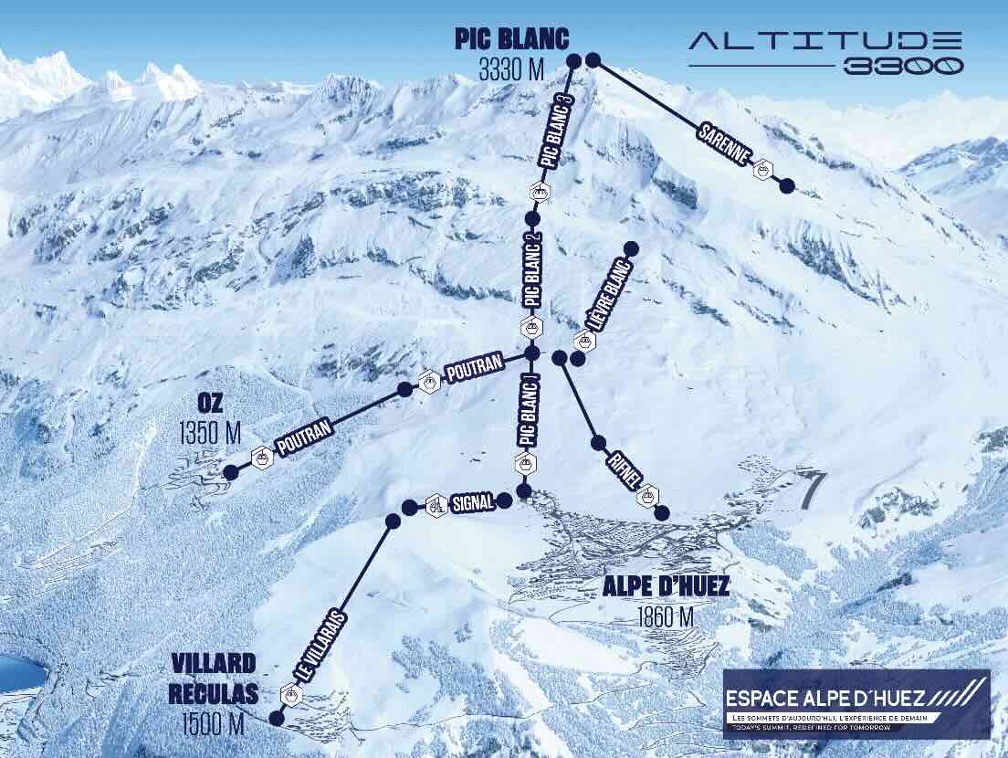 Az Altitude 3300 program a térképen