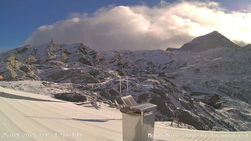 Webkamera, Passo del Monte Moro / Piemont / 2868 méter
