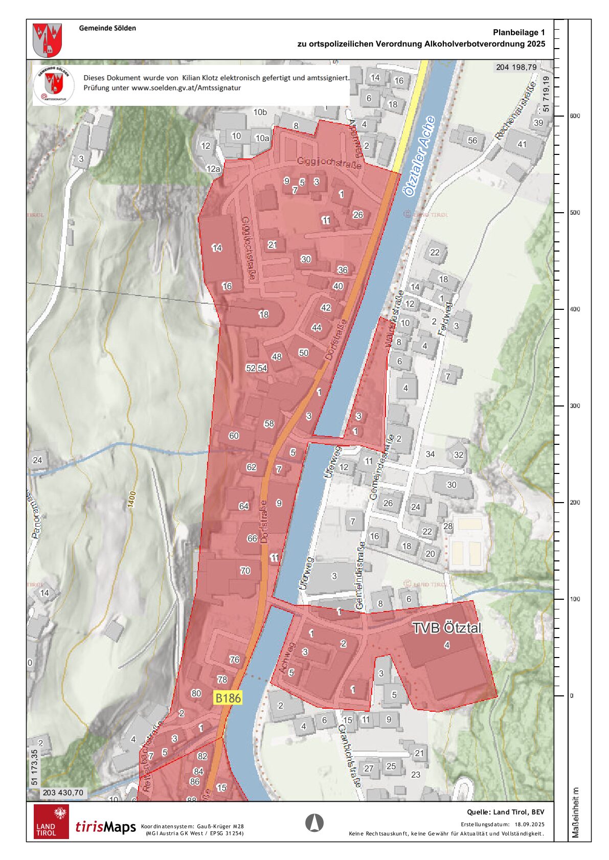 Pirossal a tiltott zónák az önkormányzat térképén