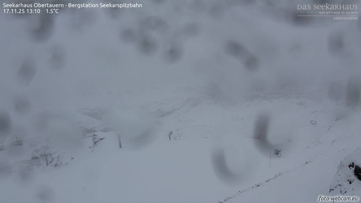 Télies kulissza kora délután Obertauern felső részein - Fotó: foto-webcam