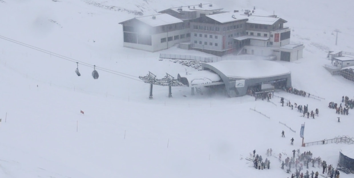 A gleccsereken már hétfő reggel is télies volt, a fotón Kaprun, ahol kedd hajnalig akár 30-40 cm hó is eshet - Fotó: feratel