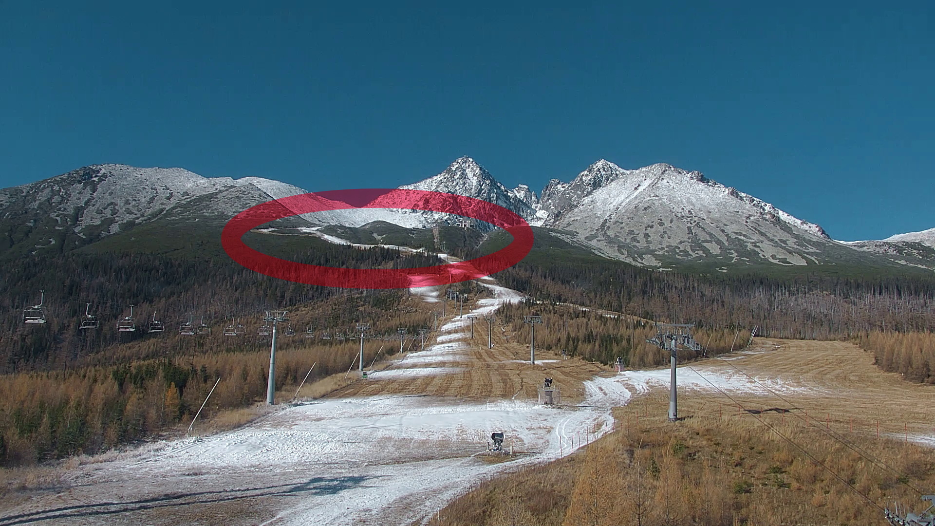 Tátralomnic webkamera / közvetlenül a Kő-pataki-tó alatti pályákkal kezdték